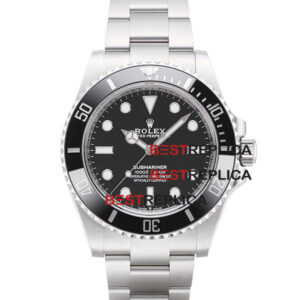 Rolex Submariner 41mm 904L Steel No Date Black Dial Ceramic Bezel 124060 Swiss Replica Watch