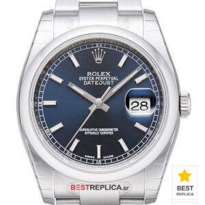 Rolex Datejust 36mm SS Blue Dial Stick Markers