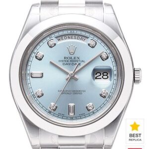Rolex Day-Date II Ice Blue Dial Diamond Markers