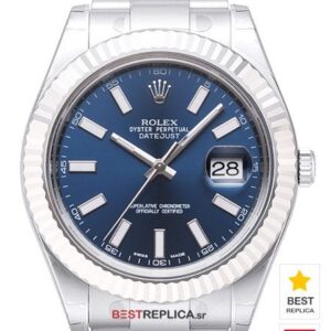 Rolex Datejust 41mm SS Blue Dial Stick Markers